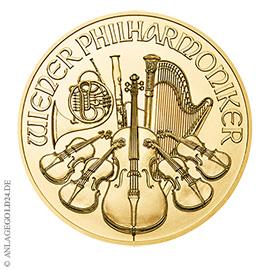 1 oz Gold 100 Euro Wiener Philharmoniker versch. Jahrg