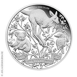 1 oz Silber 125 jhriges Jubilum Perth Mint 2024 PP