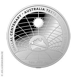 1 oz Silber Wallal Centenary - Australia Tests Einstein