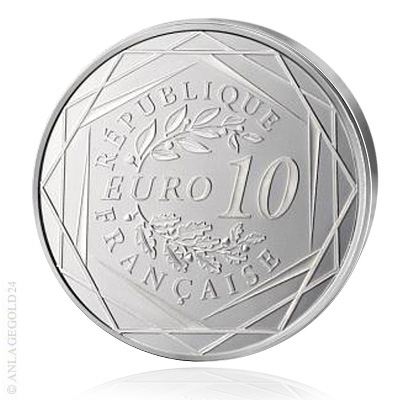 10 Euro Frankreich Hahn 2015