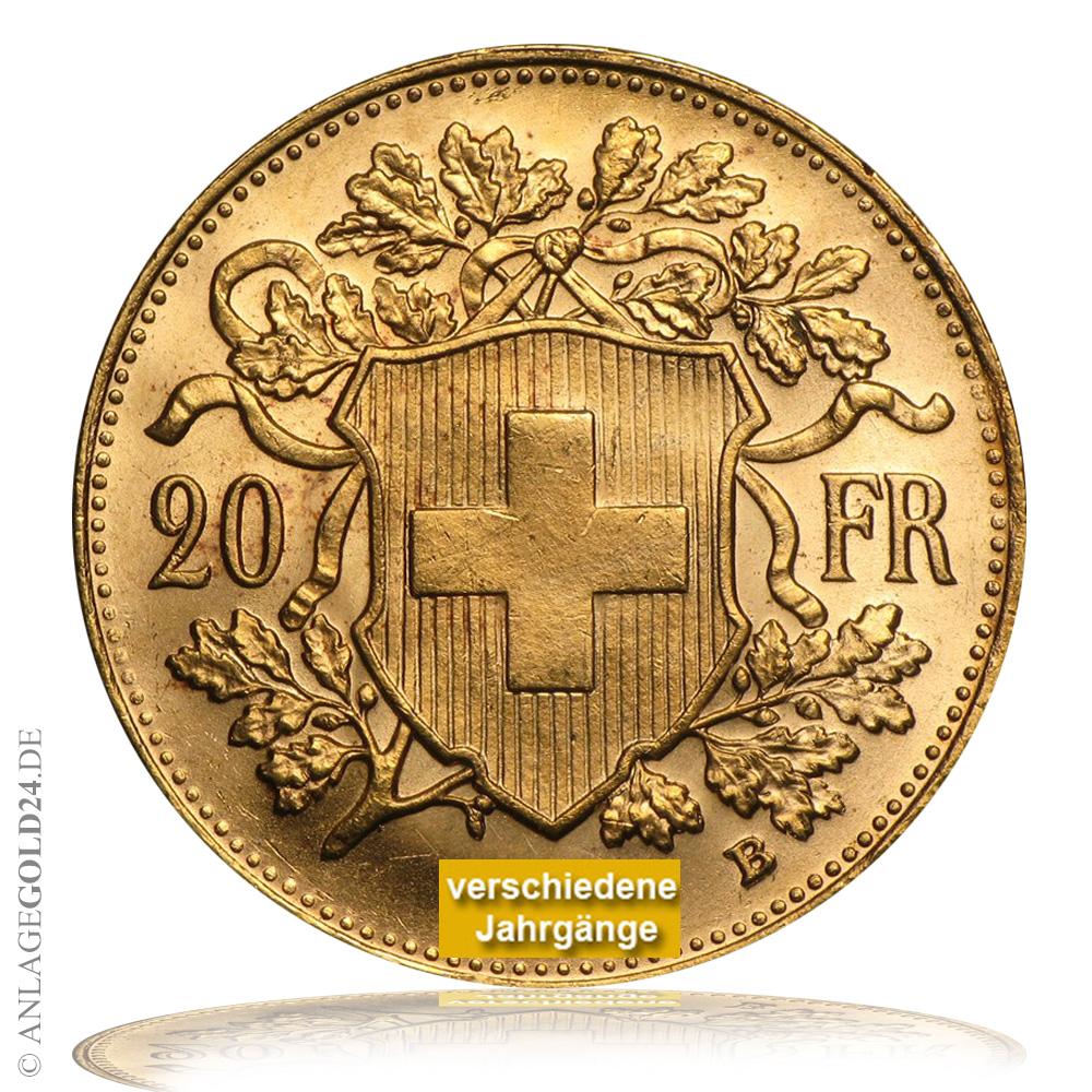 Leider gibt es hier kein zweites Produktbild. 20 Schweizer Franken Vreneli Gold hier kaufen. Jetzt klicken >>>