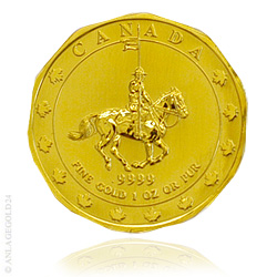 1 oz Gold 200 Dollar - Maple Leaf Mounted Police