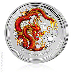 1 kg Silber Lunar Serie II Jahr des Drachen 2012 farbig hier kaufen. Jetzt klicken >>>