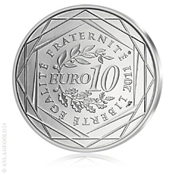 10 Euro Silber Frankreich Hercules 2012 Tauschaktion
