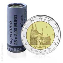 2 Euro K�lner Dom 25er Rolle Deutschland 2011