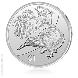 # 1 oz Silver Dollar Neuseeland Kiwi 2012