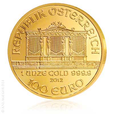 1 oz Gold, 100 Euro Wiener Philharmoniker 2012 hier bestellen. Jetzt klicken >>> Leider gibt es hier kein zweites Produktbild. 1 oz Gold, 100 Euro Wiener Philharmoniker 2012 hier kaufen. Jetzt klicken >>>