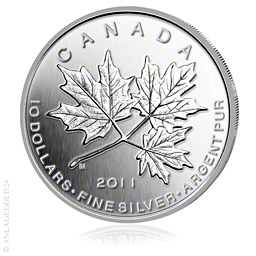 1/2 oz Silber 10 Canada Dollar "Maple Leaf Forever" 2011