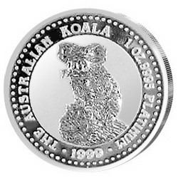 1 oz Platin Koala, verschiedene Jahrg�nge -  1 Unze Platin, 100 Aus $, Koala,    