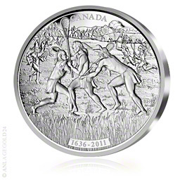 1 kg "375 Jahre Lacrosse - Nationalsportart Kanadas"  2011 PP