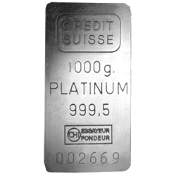 1000 Gramm Platinbarren -  1000 Gramm Platinbarren 999.5, verschiedene Hersteller m�glich.       