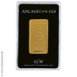 50 Gramm Goldbarren Anlagegold24