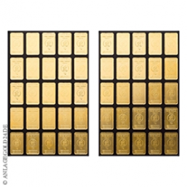 50x 1 Gramm Goldbarren UnityBar - Heimerle + Meule
