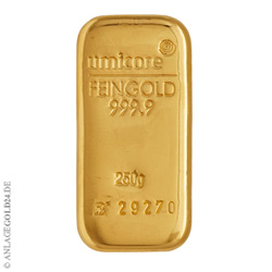 250 Gramm Goldbarren hier kaufen. Jetzt klicken >>>