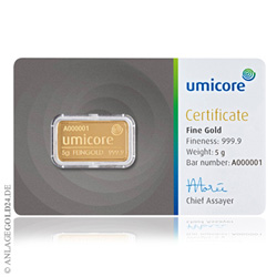 5 Gramm Goldbarren -  5 Gramm Goldbarren 999.9, verschiedene Hersteller m�glich.wir liefern ausschlie�lich Qualit�tsbarren von Heraeus oder Umicore....