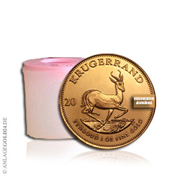 10er Investmentpaket Gold 1 oz Kr�gerrand verschiedene Jahrg�nge