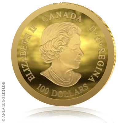 # 100 Canada Dollar Gold 50TH ANNIVERSARY OF THE APOLLO 11 MOON LANDING ...
