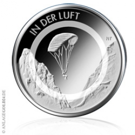 10 Euro Sammlermnze - Luft Bewegt - IN DER LUFT A - Spiegelglanz