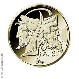 100 Euro Gold Sammlermnze Faust 2023 Prgebuchstabe J