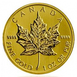 1 oz Gold Maple Leaf Verschiedene Jahrg�nge