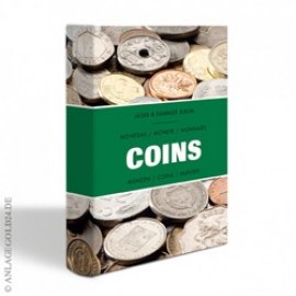 M�nzen-Taschenalbum COINS mit 8 M�nzbl�ttern f�r je 6 M�nzen, laminiert