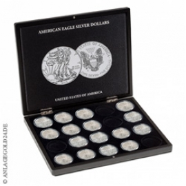 M�nzkassette f�r 20 American Eagle 1 oz Silberm�nzen in Kapseln 348033