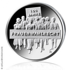 20 Euro Gedenkmnze - 100 Jahre Frauenwahlrecht - Stemp