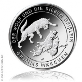 20 Euro Gedenkmnze Der Wolf und die sieben Geilein 