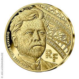 200 Euro Gold 100. Todestag Gustave Eiffel 2023