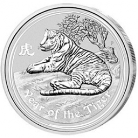 1 oz Silber Lunar II Jahr des Tigers 2010
