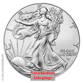 1 oz Silver Eagle verschiedene Jahrg�nge