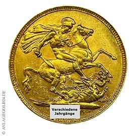 1 Pfund Sovereign Gold verschiedene Motive und Jahrg�nge