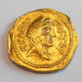 R�mische Republik - Aureus Caius Julius Caesar, 46.v.Chr, 7,93 g Gold