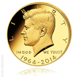 BARACK OBAMA *Wechselgeld, Das Wr Brauchen* 24K Vergoldete JFK Halbe