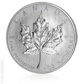 1 oz Platin Maple Leaf, diverse Jahrg�nge