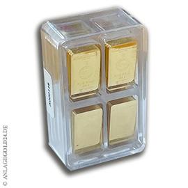 100x 1 Gramm Goldbarren UnityBox Small Anlagegold24