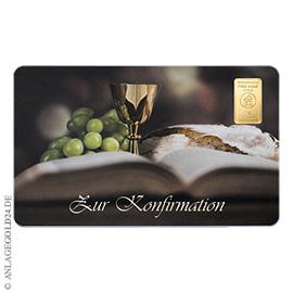 1 Gramm Goldbarren Konfirmation - Heimerle + Meule