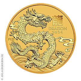 1 oz Gold Lunar III Jahr des Drachen 2024