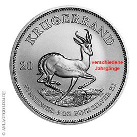 1 oz Silber Kr�gerrand verschiedene Jahrg�nge
