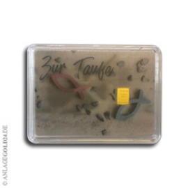 1 Gramm Goldbarren Taufe 
