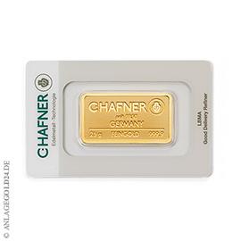 25 Gramm Goldbarren C.Hafner