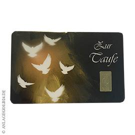 1 Gramm Goldbarren Zur Taufe - Heimerle + Meule