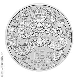 10 Kilogramm Silber Lunar III Jahr des Drachen 2024