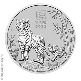 10 Kilogramm Silber Lunar III - Jahr des Tigers 2022