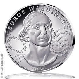 25 Euro Silber George Washington 2025