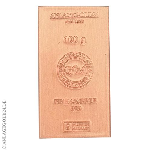 100 g Kupferbarren 