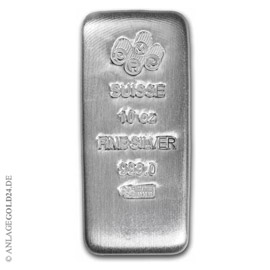 10 oz Silberbarren verschiedene Hersteller