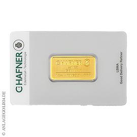 1/2 Unze Goldbarren C.Hafner