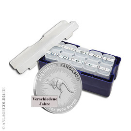 250er Masterbox 1 oz Silber K�nguru verschiedene Jahrg�nge