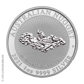 1 oz Silber Nugget - Golden Eagle 2021